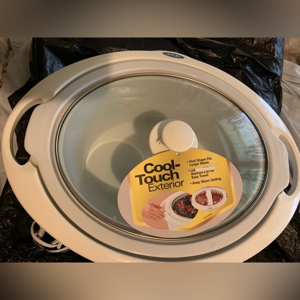 Hamilton Beach/Proctor-Silex Cooker Cool Touch Oval Large Lid Anchor White 33740